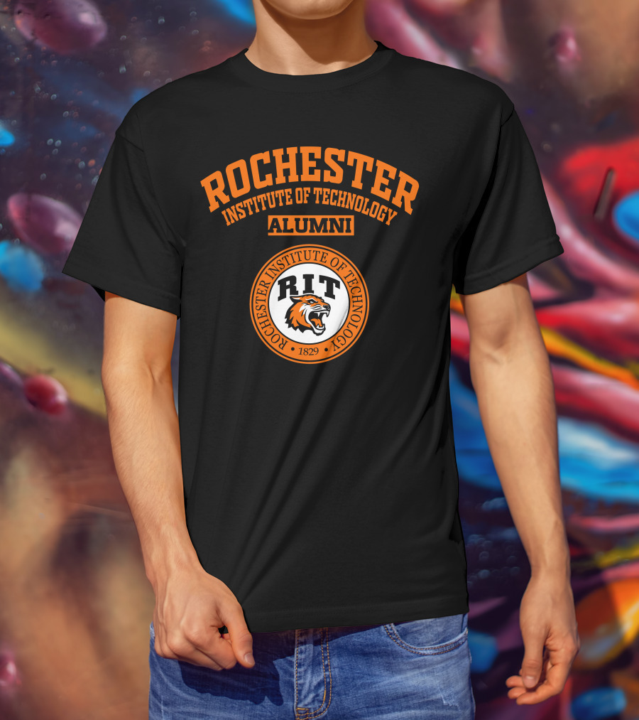 Rochester Institute Of Technology Alumni RIT Tiger Logo 1829 T-Shirt