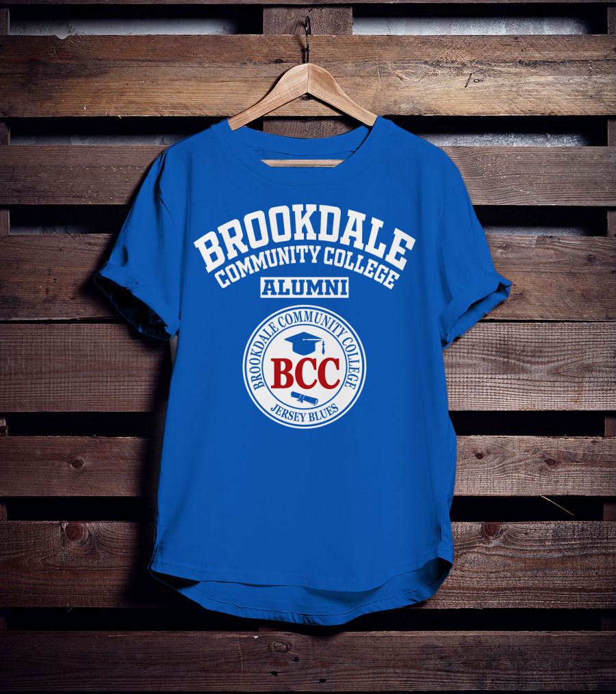Brookdale Community College Alumni BCC Jersey Blues T-Shirt