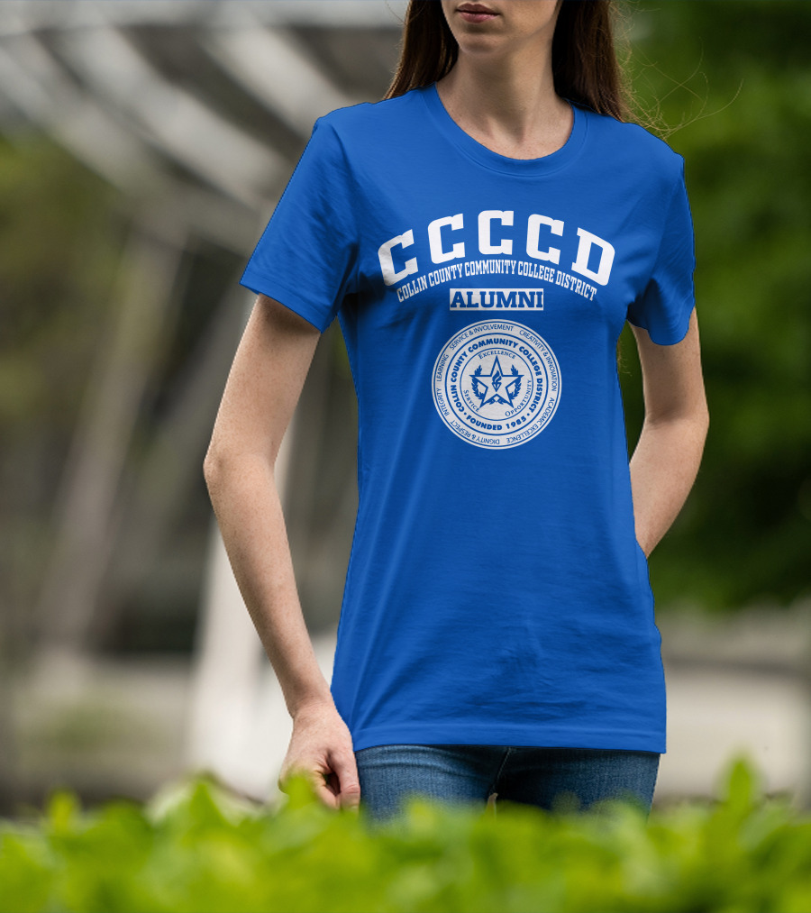 CCCCD Collin County Community College District Alumni Seal 1985 Excellence Opportunity T-Shirt