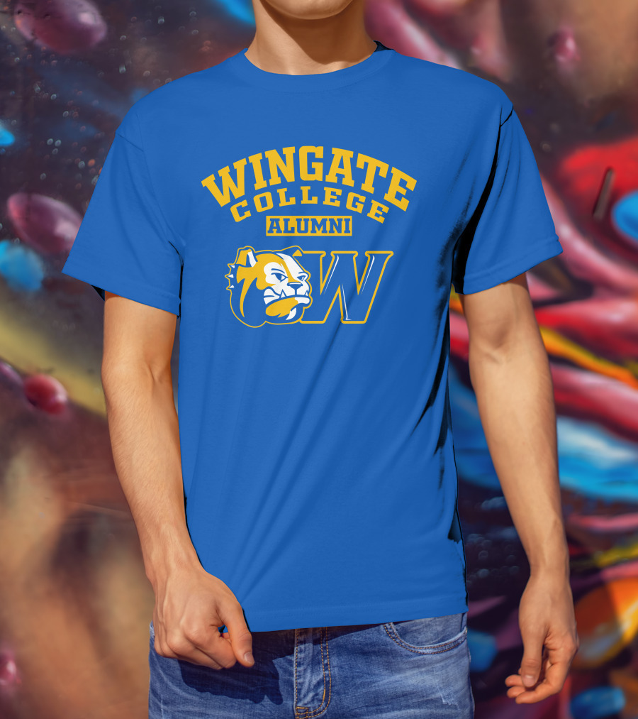 Wingate College Alumni Bulldog Mascot W T-Shirt