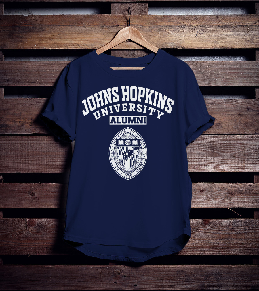 Johns Hopkins University Alumni Seal Baltimore 1876 T-Shirt