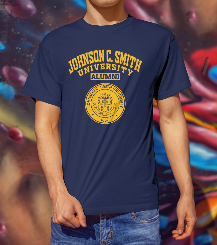 Johnson C Smith University Alumni 1867 Seal Sit Lux T-Shirt