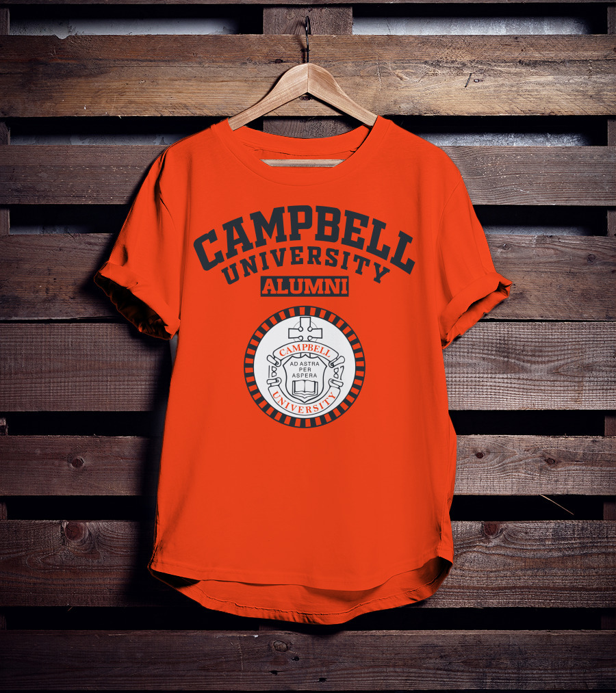 Campbell University Alumni Ad Astra Per Aspera Seal T-Shirt