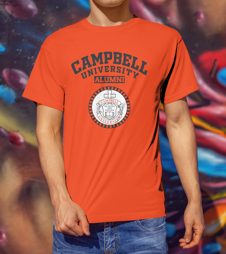 Campbell University Alumni Ad Astra Per Aspera Seal T-Shirt