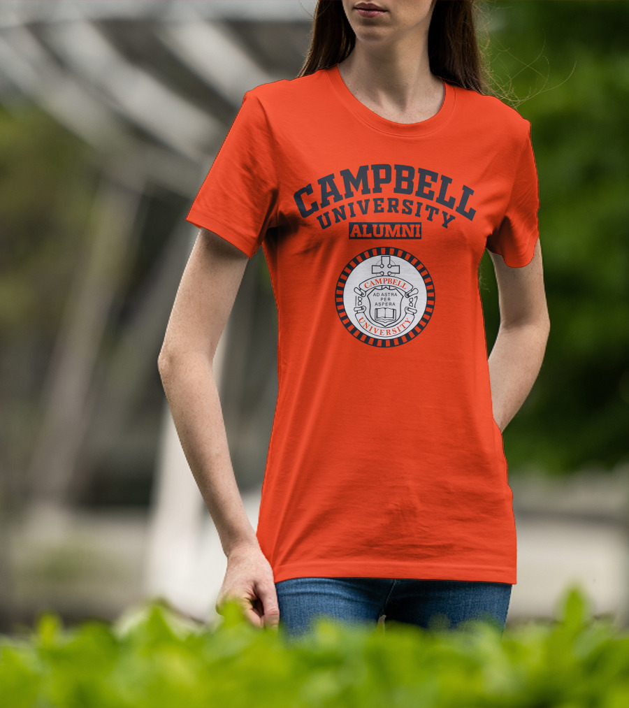 Campbell University Alumni Ad Astra Per Aspera Seal T-Shirt