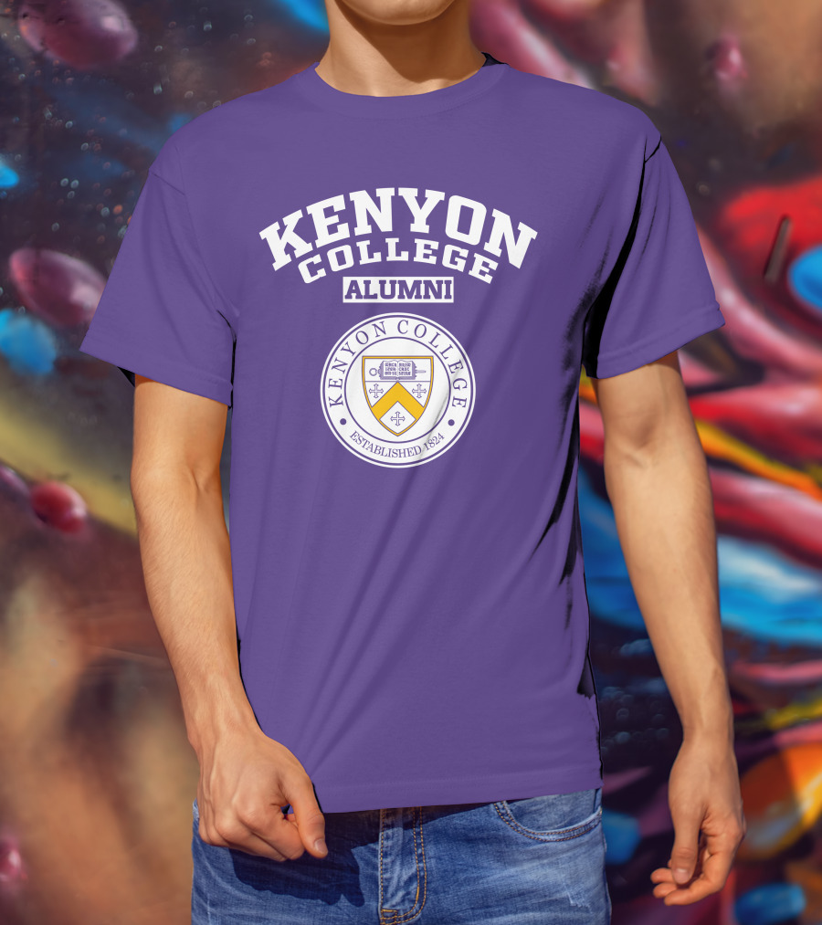 Kenyon College Alumni Established 1824 Seal Purple T-Shirt