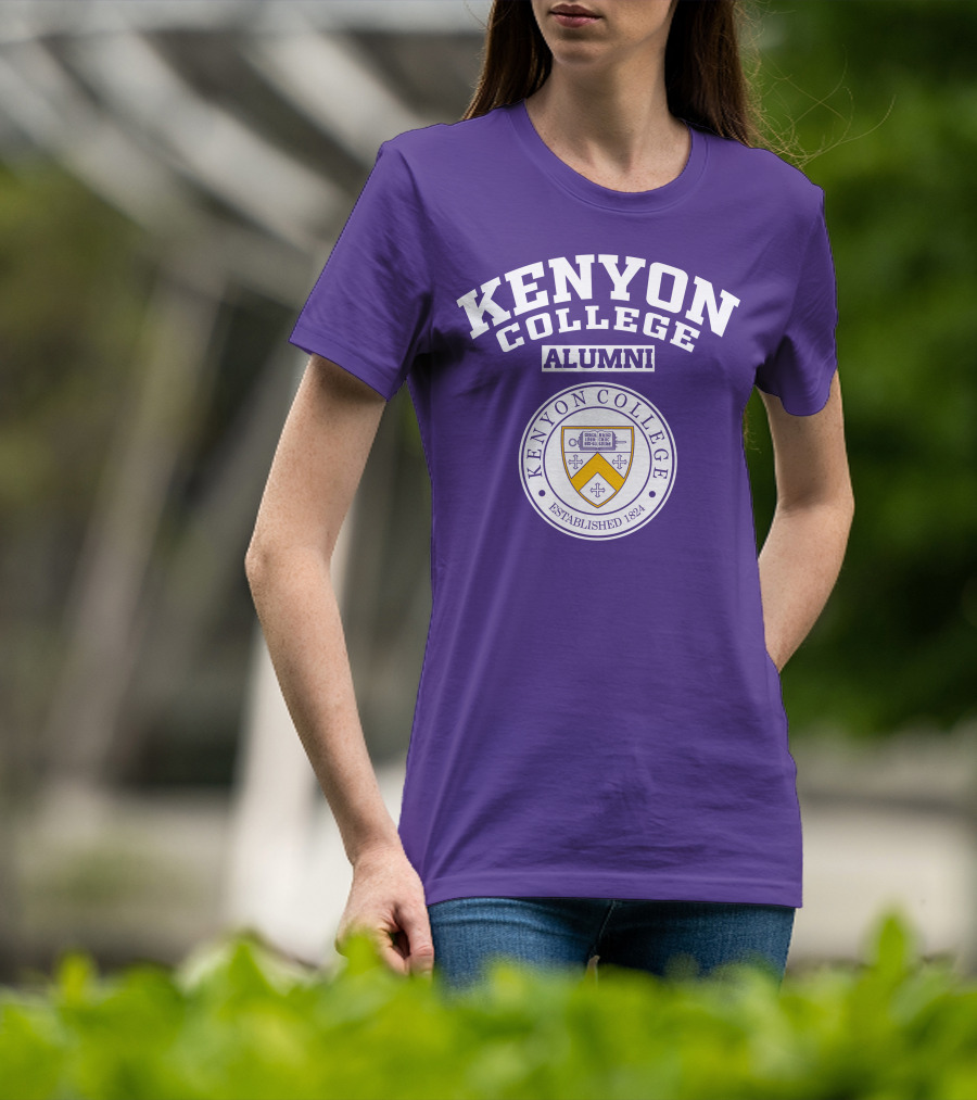 Kenyon College Alumni Established 1824 Seal Purple T-Shirt