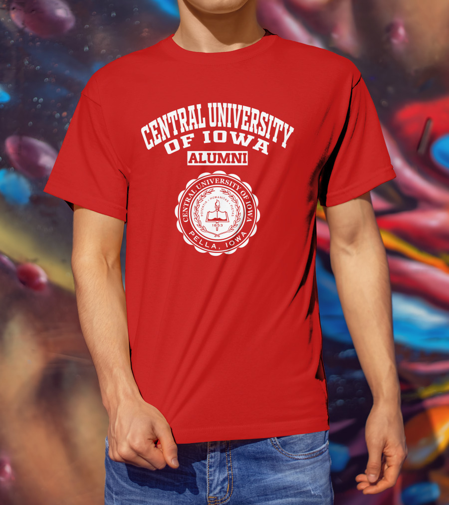 Central University Of Iowa Alumni Pella Seal 1853 T-Shirt
