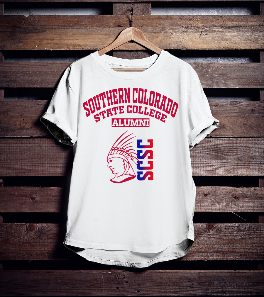 Southern Colorado State College Alumni SCSC Indian Head T-Shirt