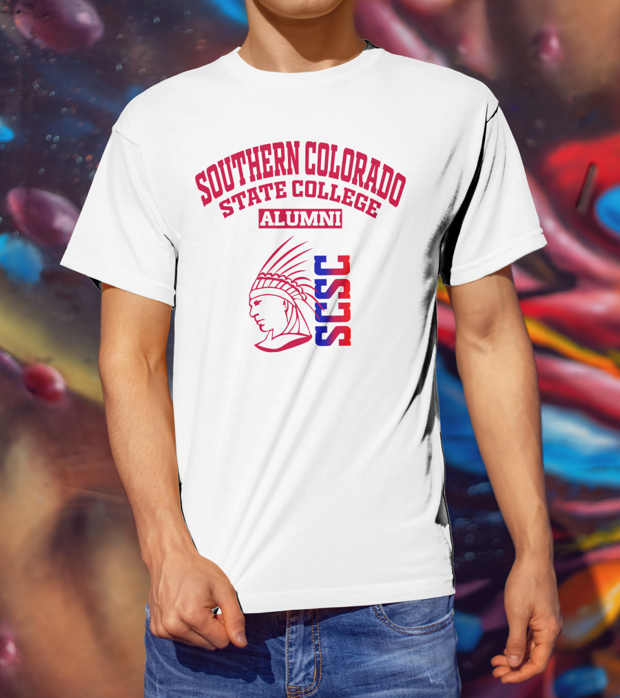 Southern Colorado State College Alumni SCSC Indian Head T-Shirt