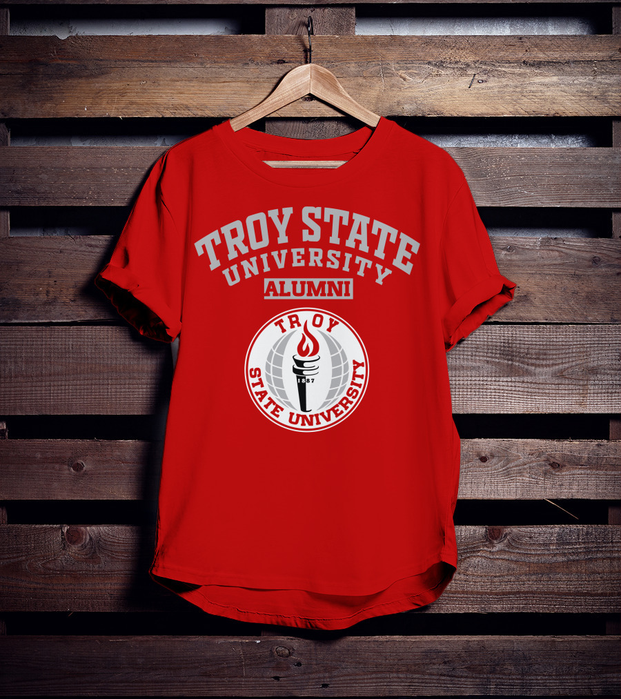 Troy State University Alumni 1887 Torch T-Shirt