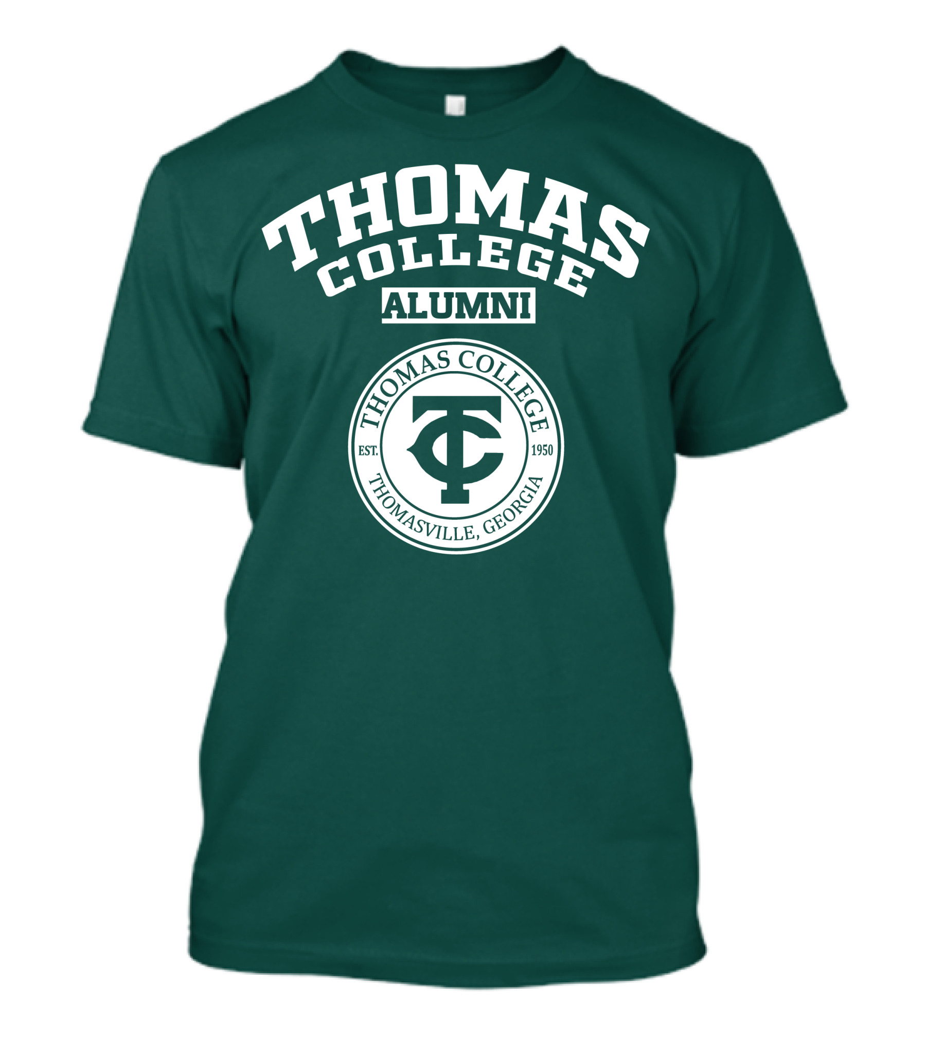 Thomas College Alumni Thomasville Georgia Established 1950 T-Shirt
