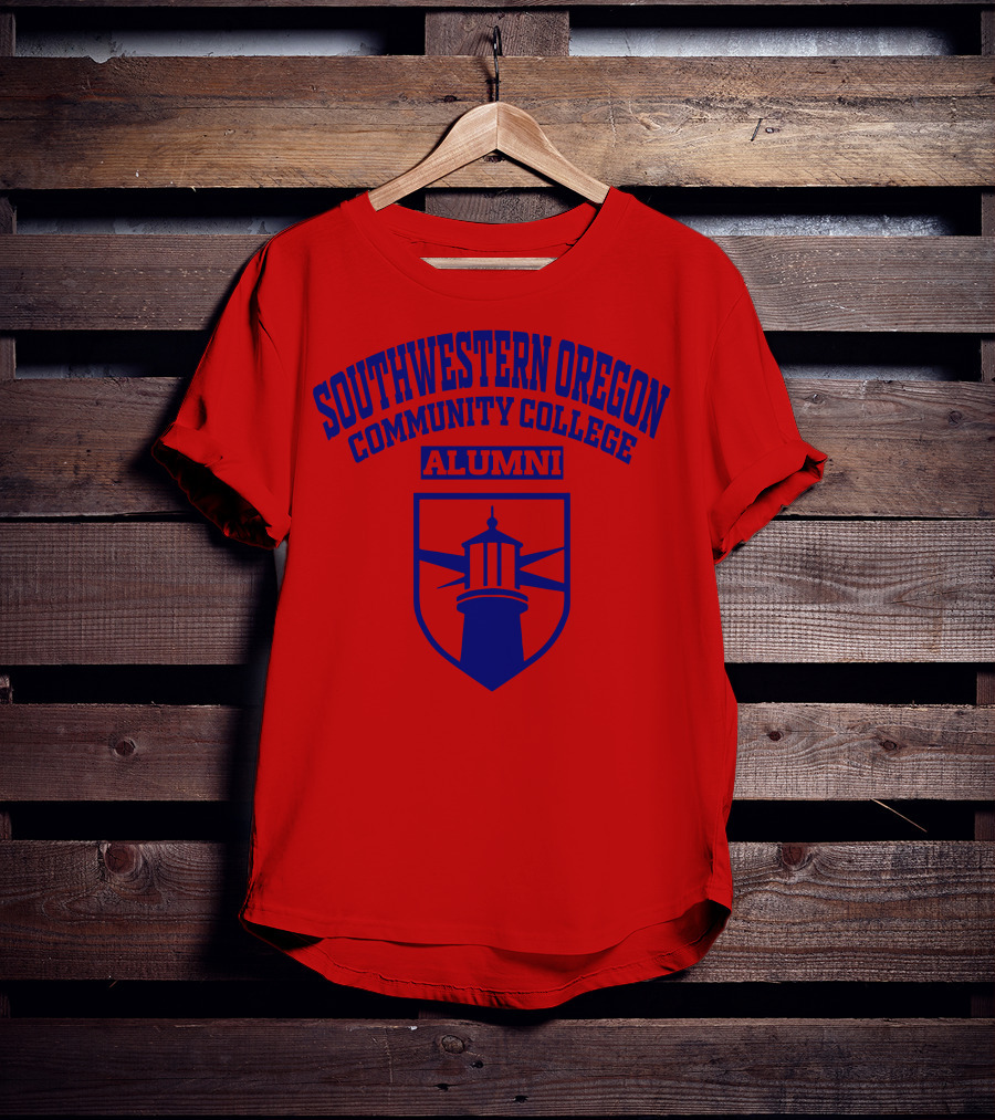 Southwestern Oregon Community College Alumni Lighthouse Emblem T-Shirt