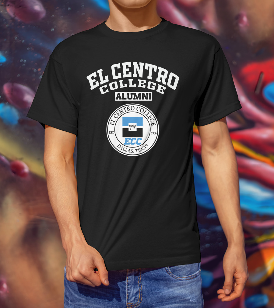 El Centro College Alumni ECC Dallas Texas Est 1966 T-Shirt