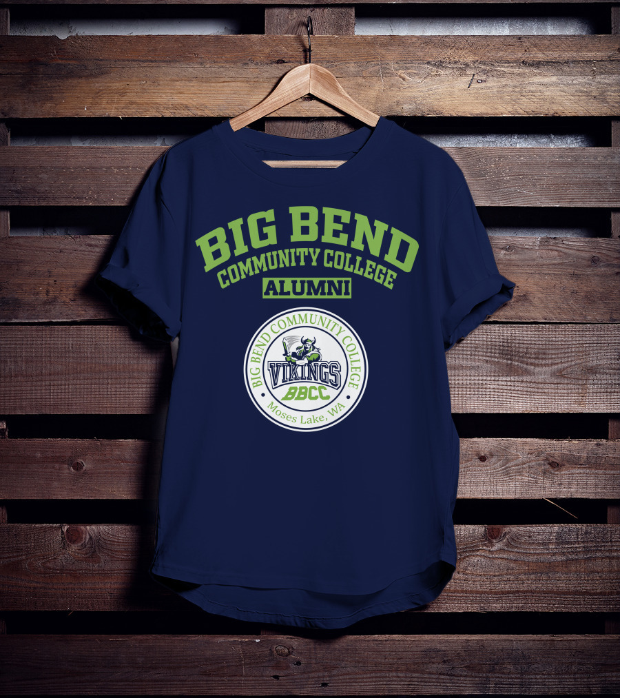 Big Bend Community College Alumni Vikings BBCC Moses Lake WA T-Shirt