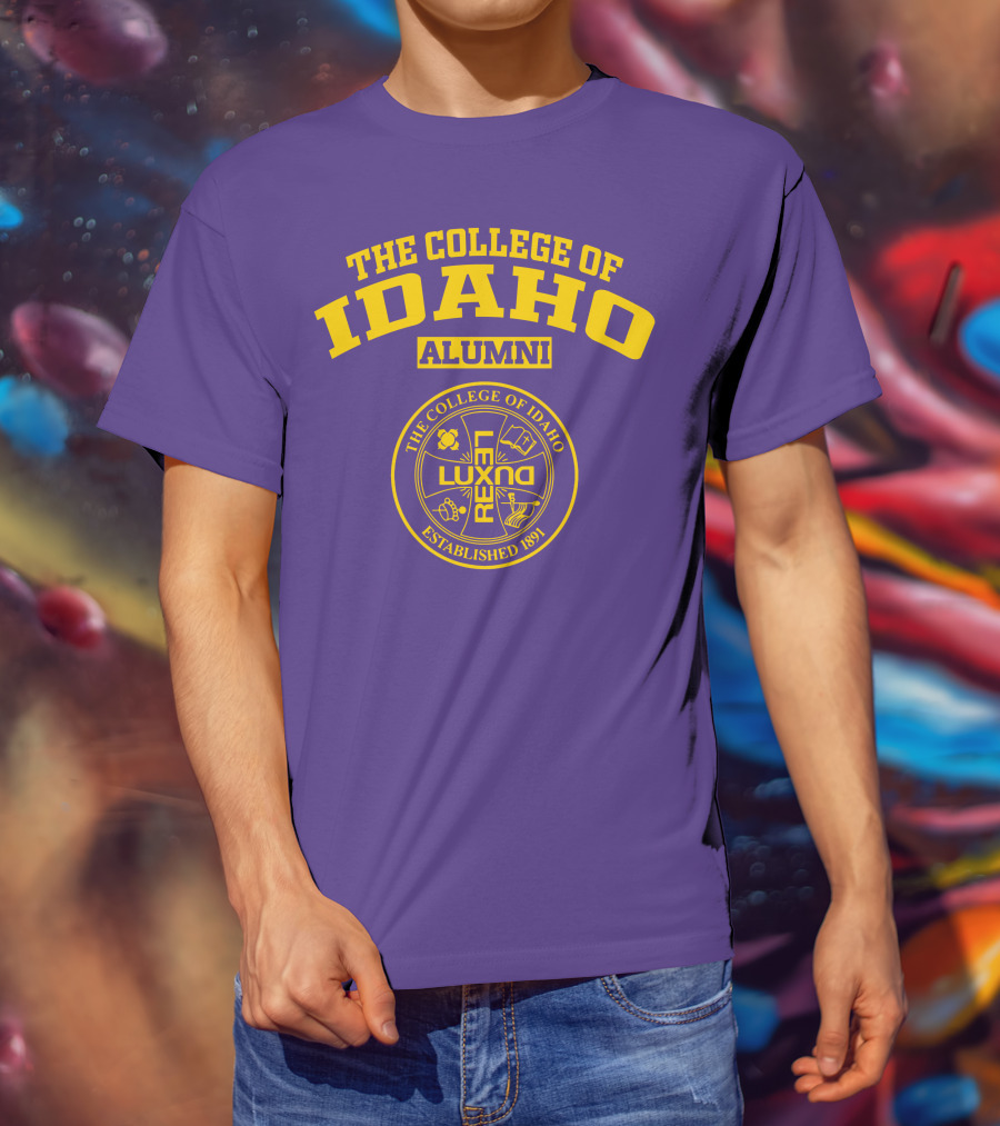 The College Of Idaho Alumni Lux Rex Established 1891 T-Shirt