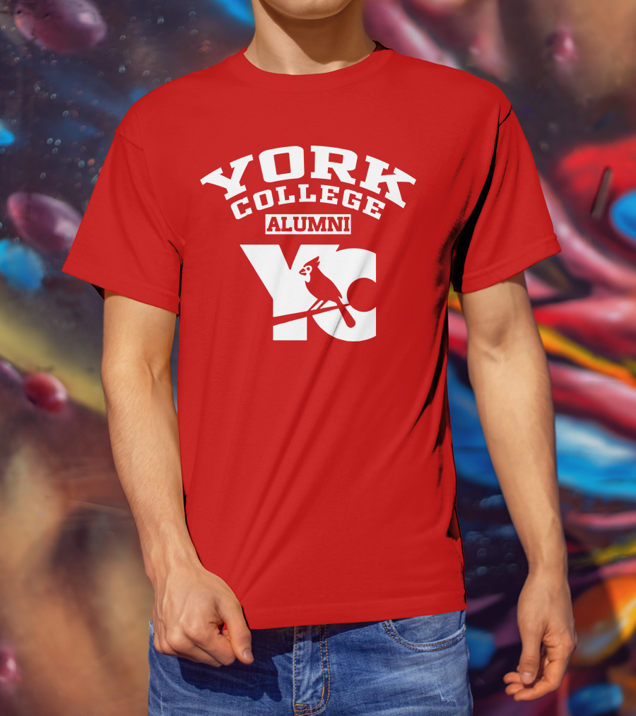 York College Alumni YC Cardinal T-Shirt