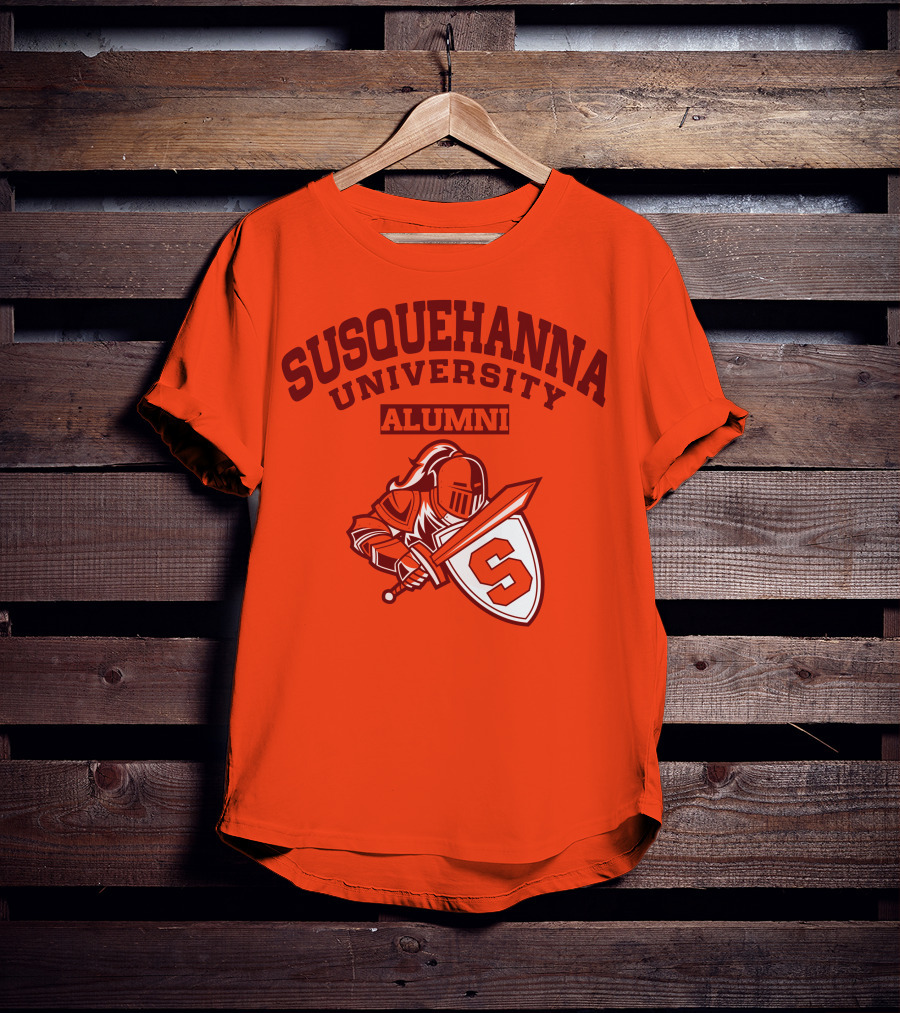 Susquehanna University Alumni Knight Shield S T-Shirt