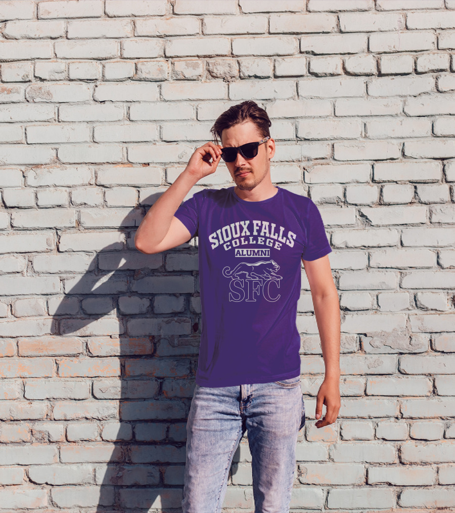 Sioux Falls College Alumni SFC Panther Purple T-Shirt