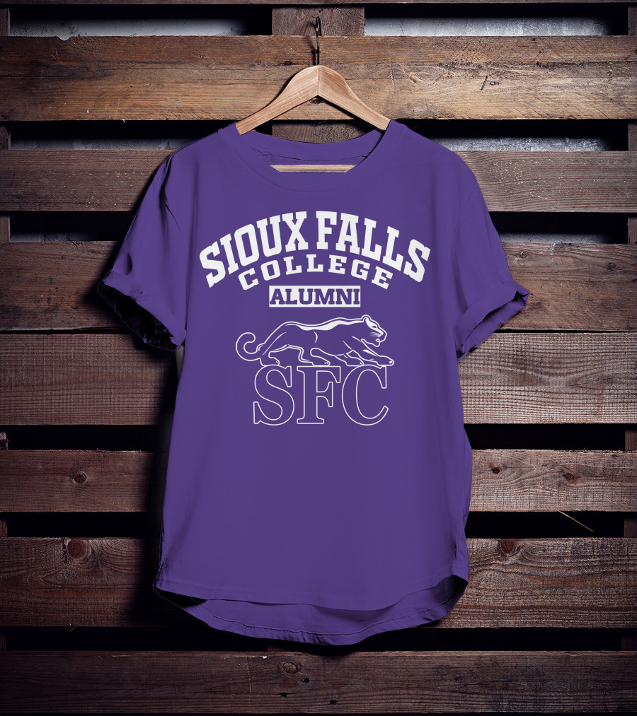 Sioux Falls College Alumni SFC Panther Purple T-Shirt