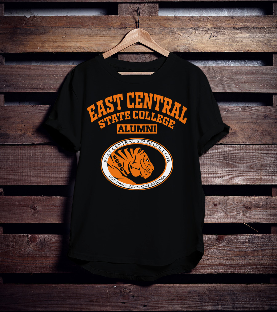 East Central State College Alumni Tiger Logo Est. 1909 Ada Oklahoma T-Shirt