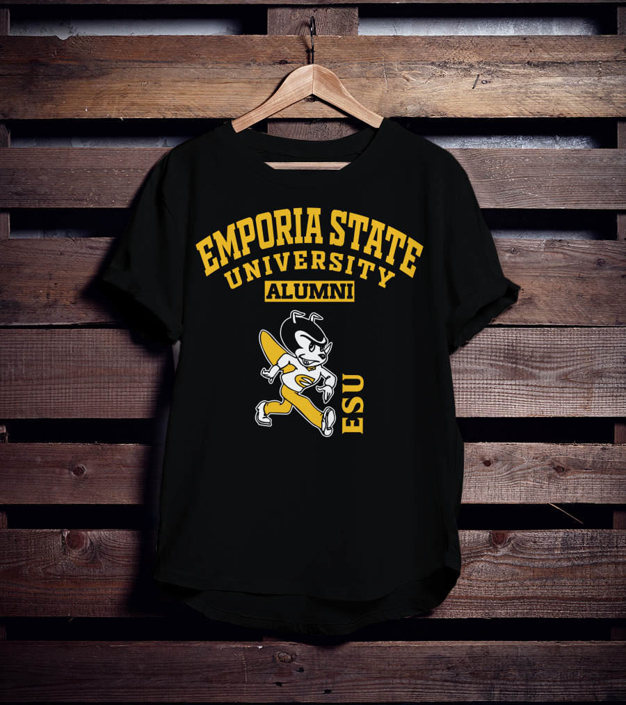 Emporia State University Alumni ESU Vintage Mascot T-Shirt