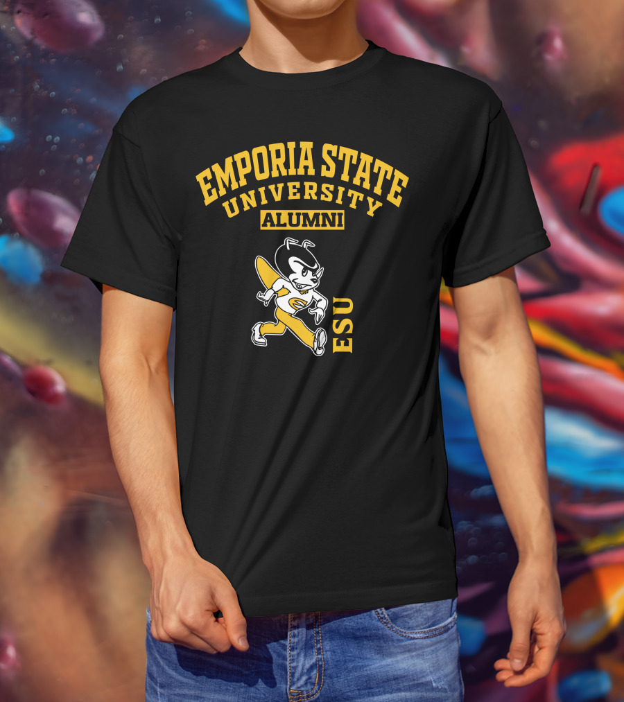Emporia State University Alumni ESU Vintage Mascot T-Shirt