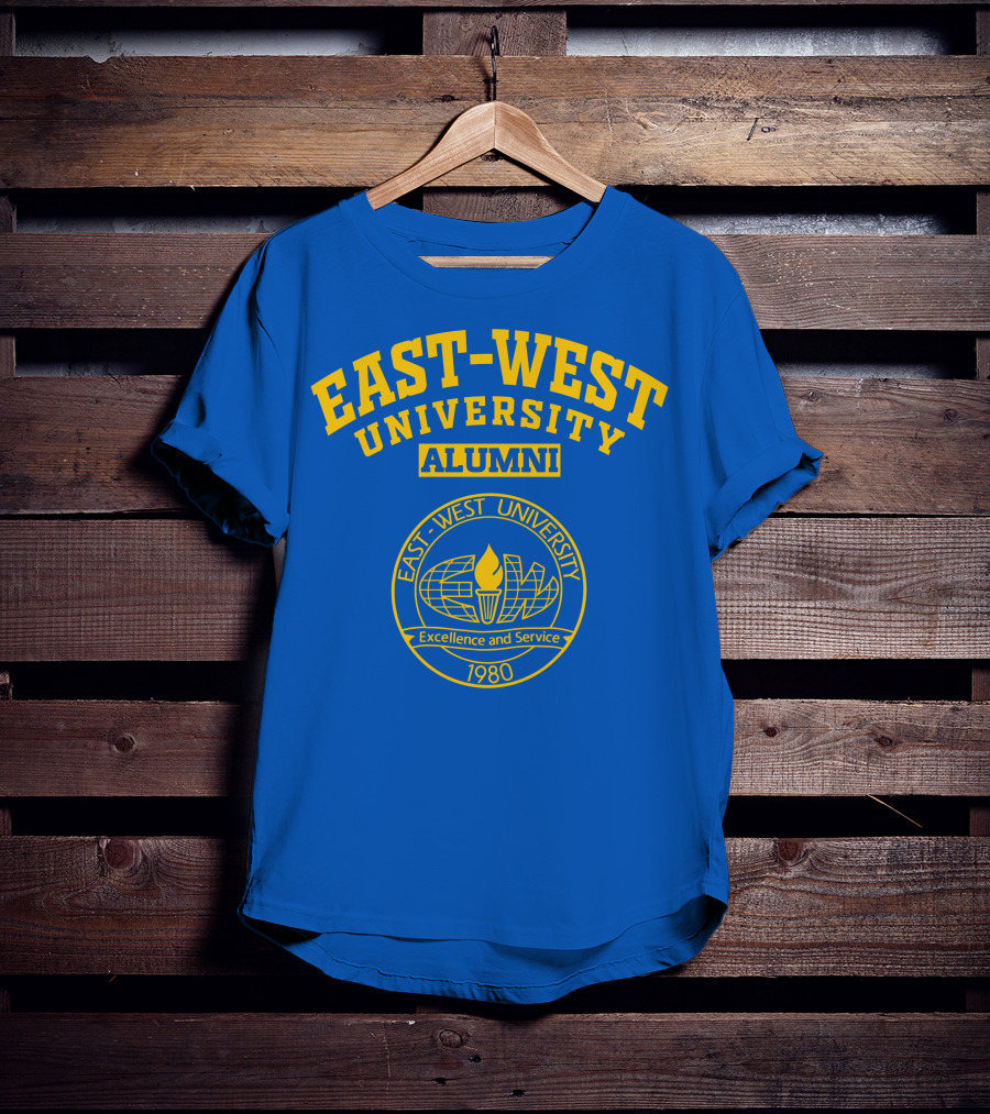 EAST–WEST UNIVERSITY ALUMNI EXCELLENCE AND SERVICE 1980 T-Shirt