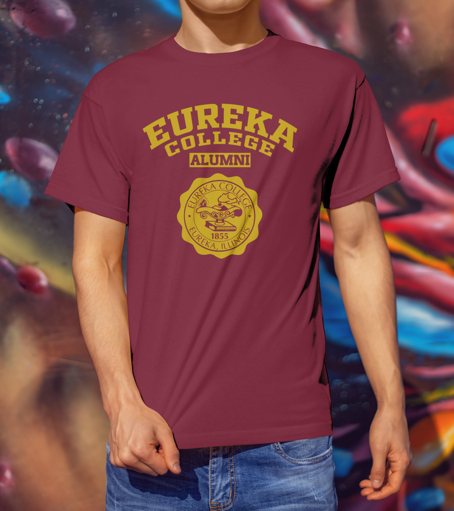Eureka College Alumni Seal 1855 Eureka Illinois T-Shirt