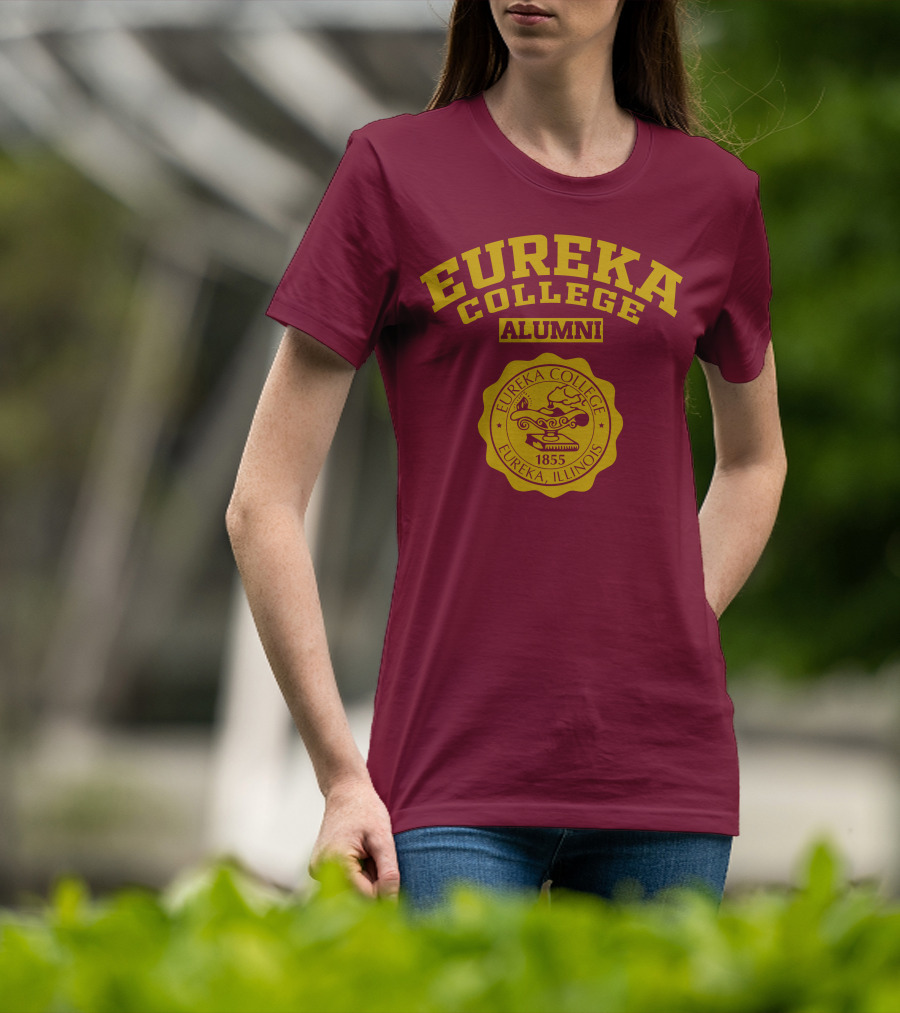 Eureka College Alumni Seal 1855 Eureka Illinois T-Shirt