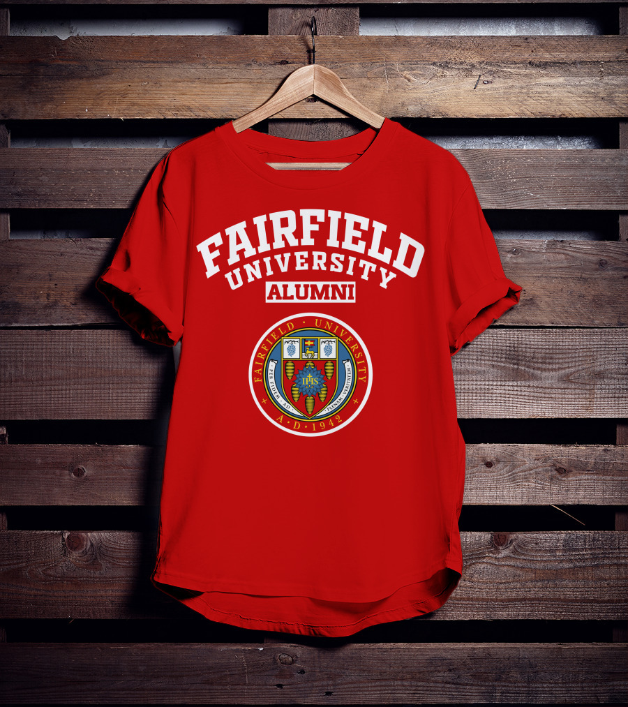 FAIRFIELD UNIVERSITY ALUMNI A.D. 1942 IHS Seal T-Shirt