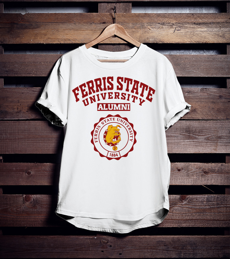 Ferris State University Alumni 1884 Bulldog Seal T-Shirt