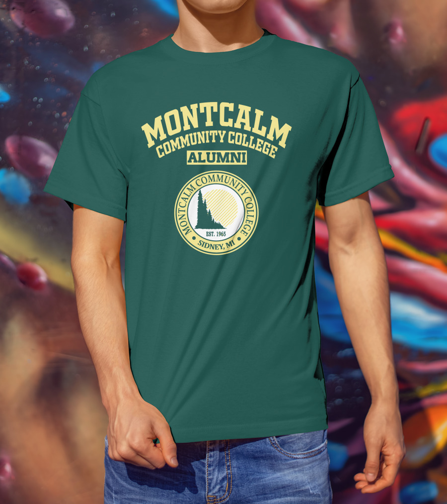 Montcalm Community College Alumni Est. 1965 Sidney MI T-Shirt