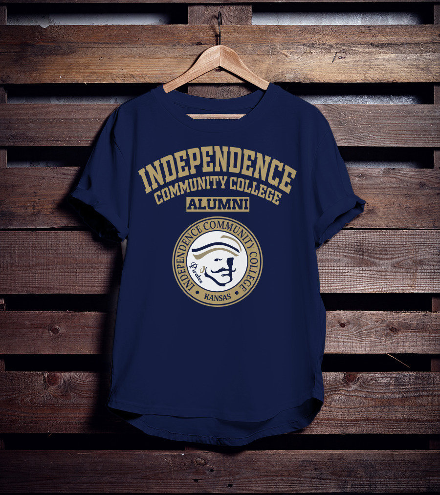 Independence Community College Alumni Kansas Pirates T-Shirt