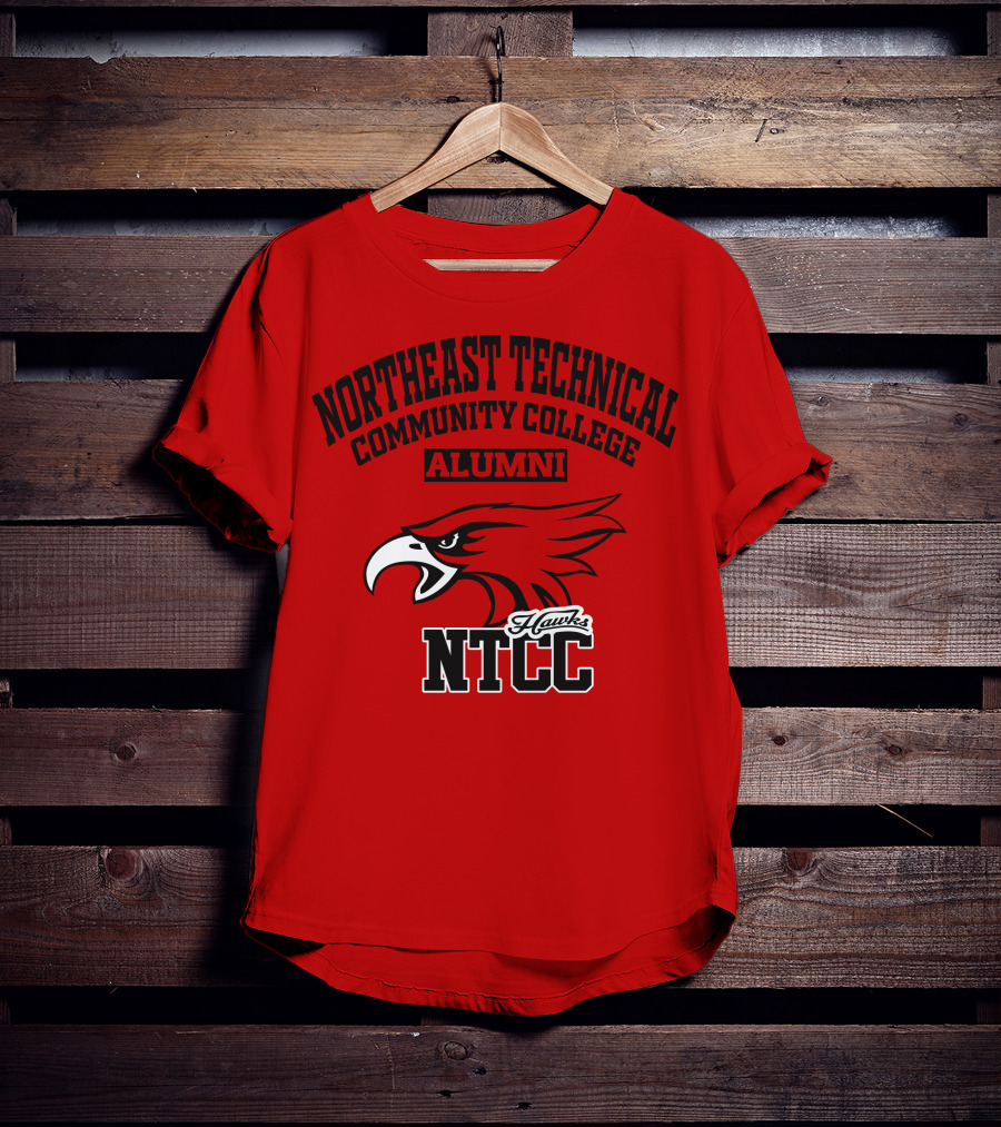 Northeast Technical Community College Alumni NTCC Hawks T-Shirt