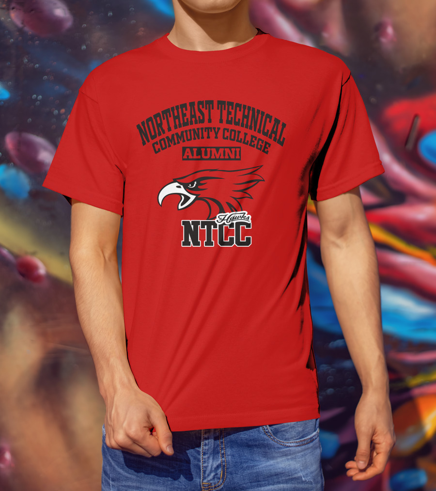 Northeast Technical Community College Alumni NTCC Hawks T-Shirt