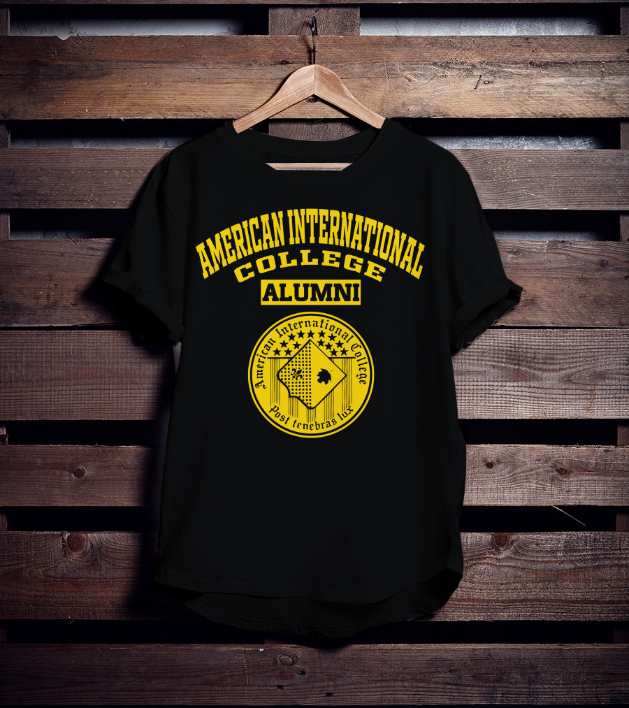 American International College Alumni Post Tenebras Lux T-Shirt
