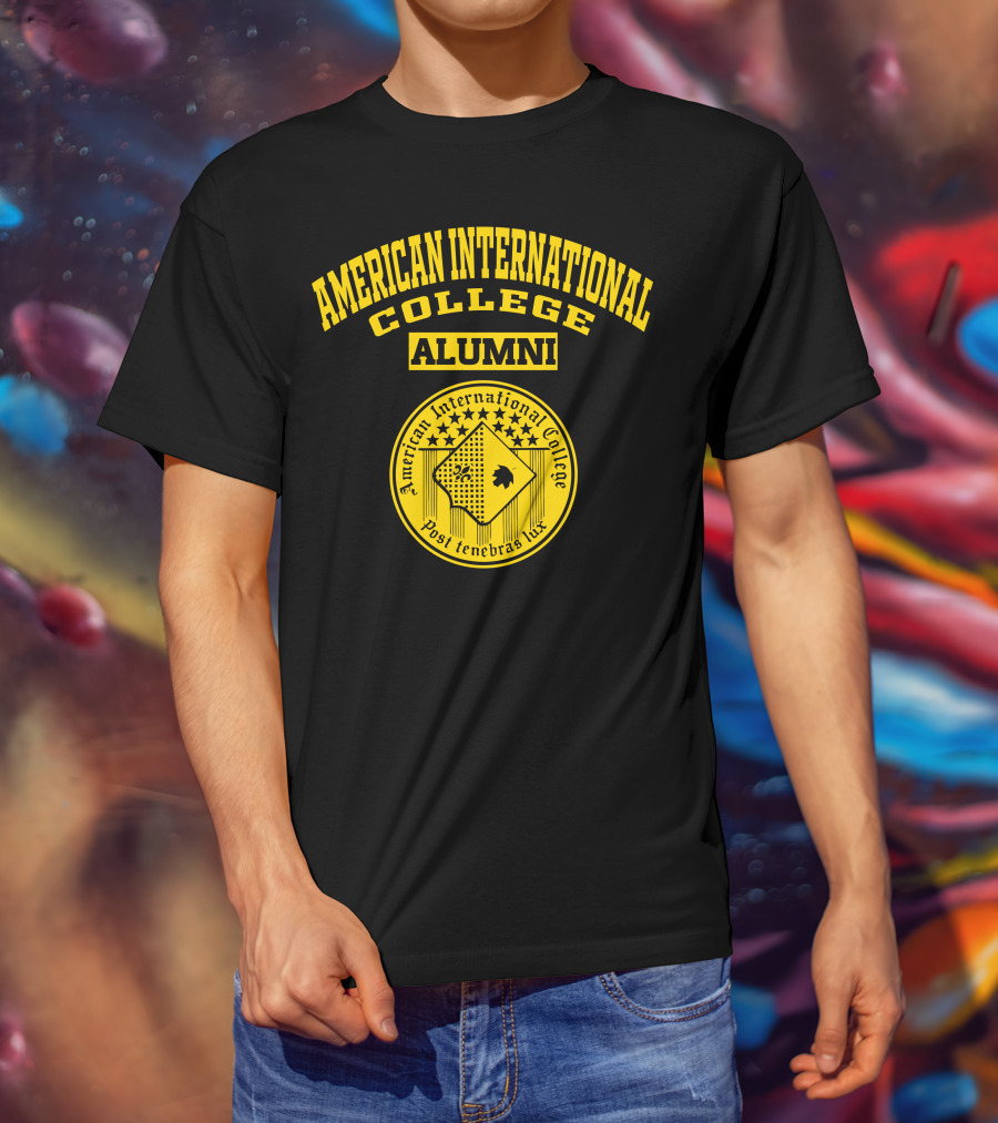 American International College Alumni Post Tenebras Lux T-Shirt