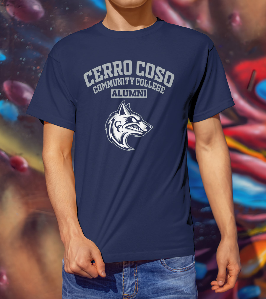 Cerro Coso Community College Alumni Wolf T-Shirt