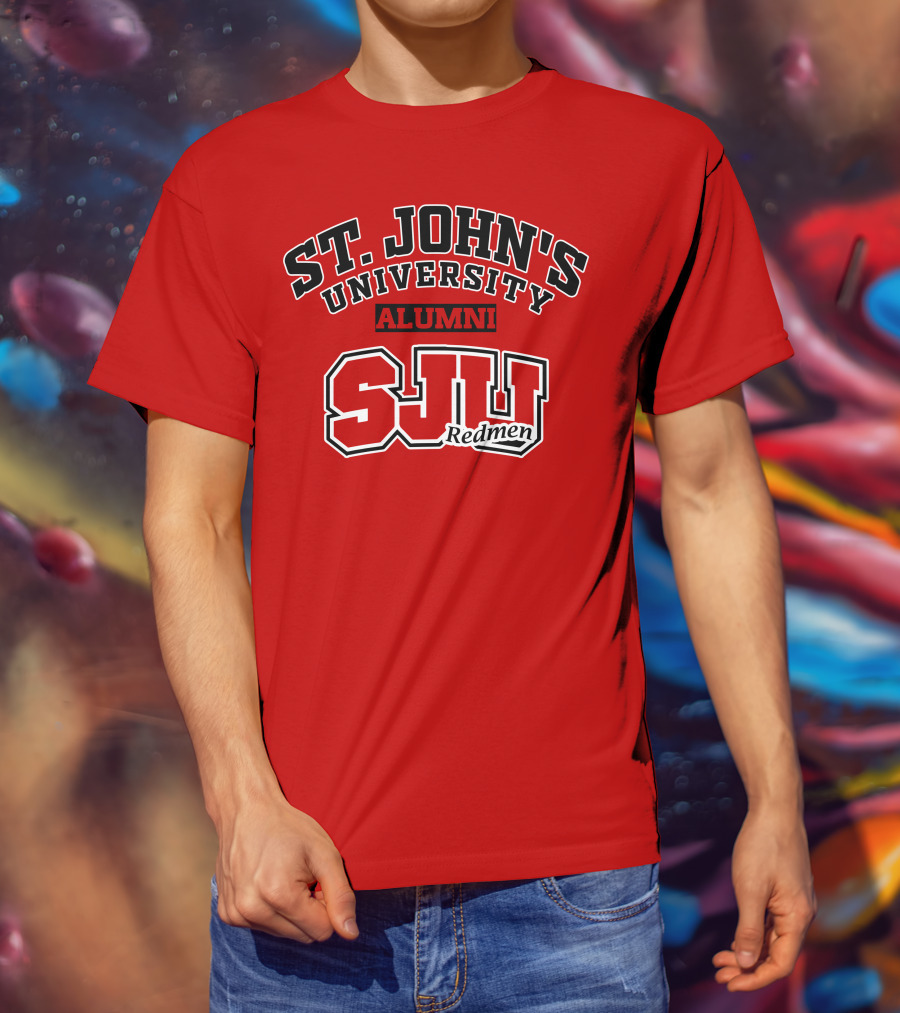 St John's University Alumni SJU Redmen T-Shirt
