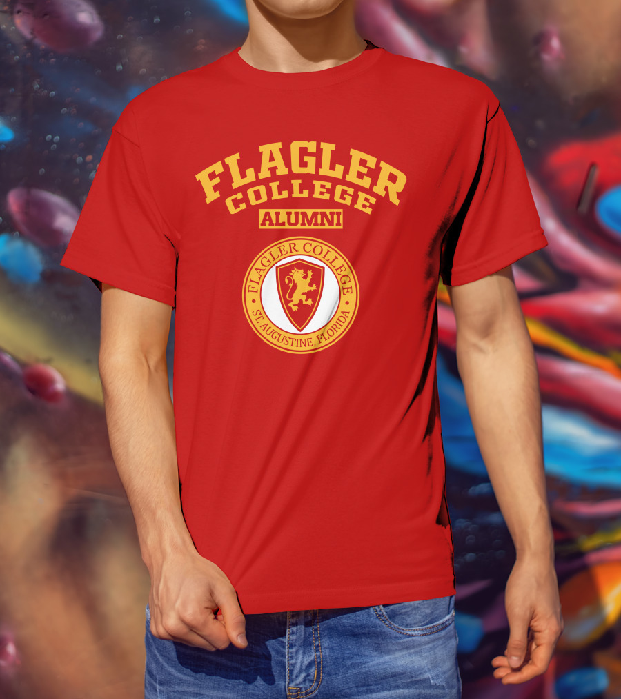 Flagler College Alumni St. Augustine Florida Lion Crest T-Shirt