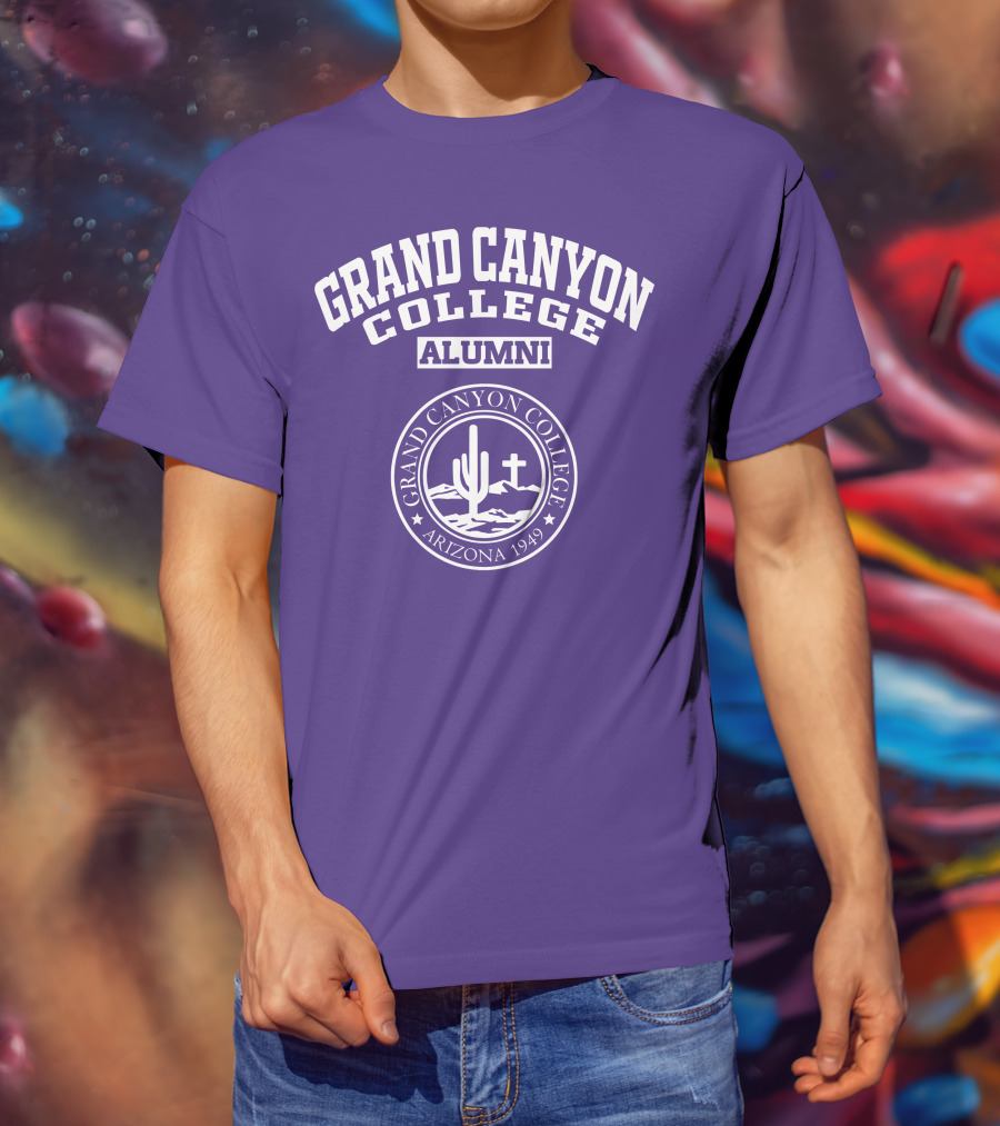 Grand Canyon College Alumni Arizona 1949 Cactus Cross Seal T-Shirt
