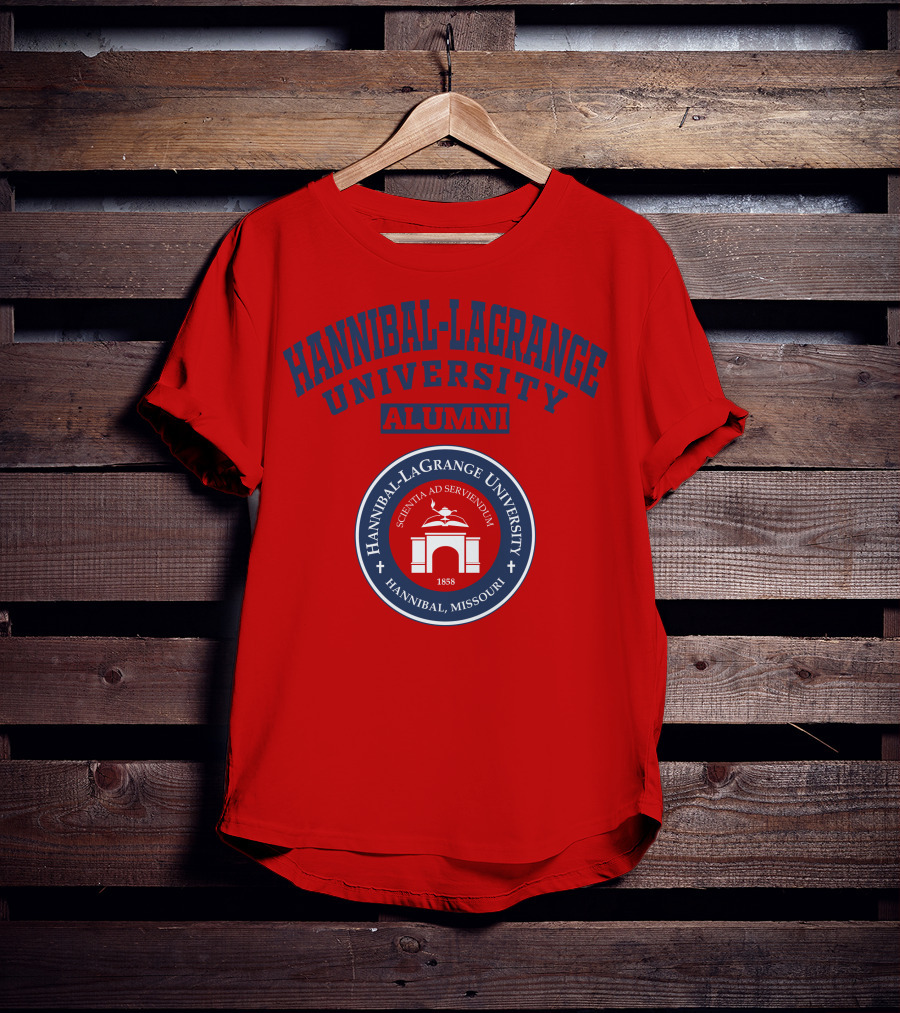 Hannibal-LaGrange University Alumni Scientia Ad Serviendum 1858 Hannibal Missouri T-Shirt