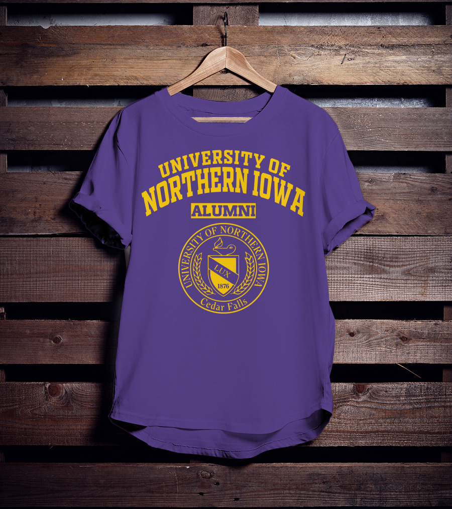 University Of Northern Iowa Alumni Cedar Falls 1876 Lux T-Shirt