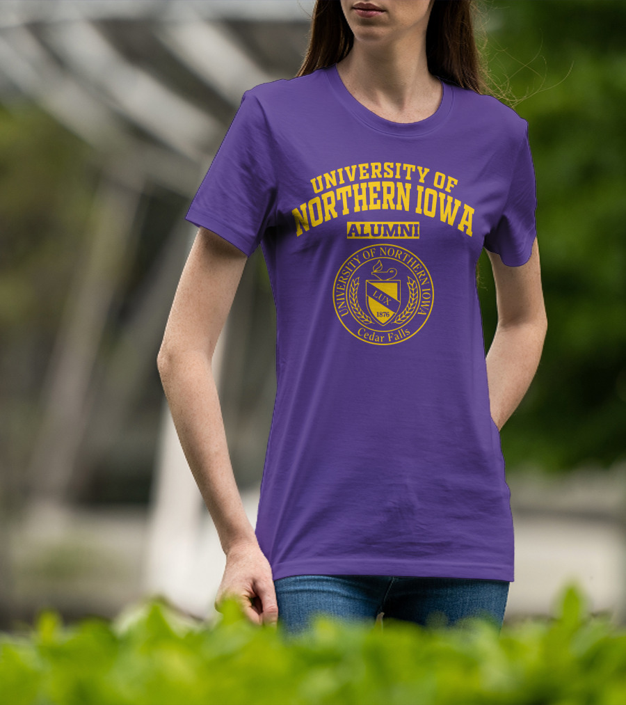 University Of Northern Iowa Alumni Cedar Falls 1876 Lux T-Shirt