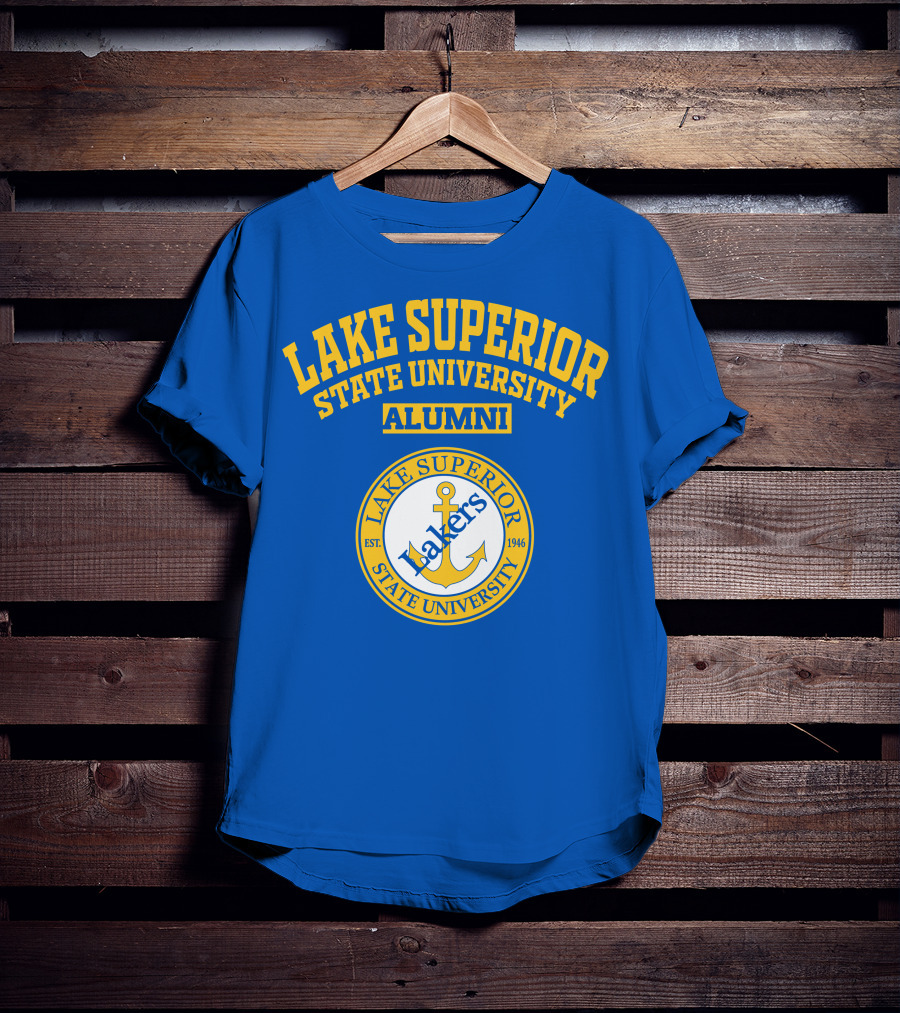 Lake Superior State University Alumni Lakers Anchor Logo Est 1946 T-Shirt