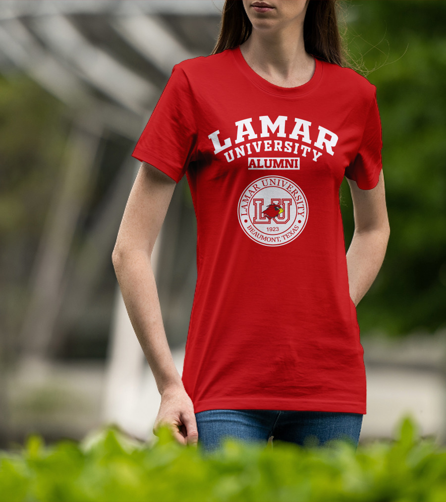 Lamar University Alumni Beaumont Texas 1923 Cardinal T-Shirt
