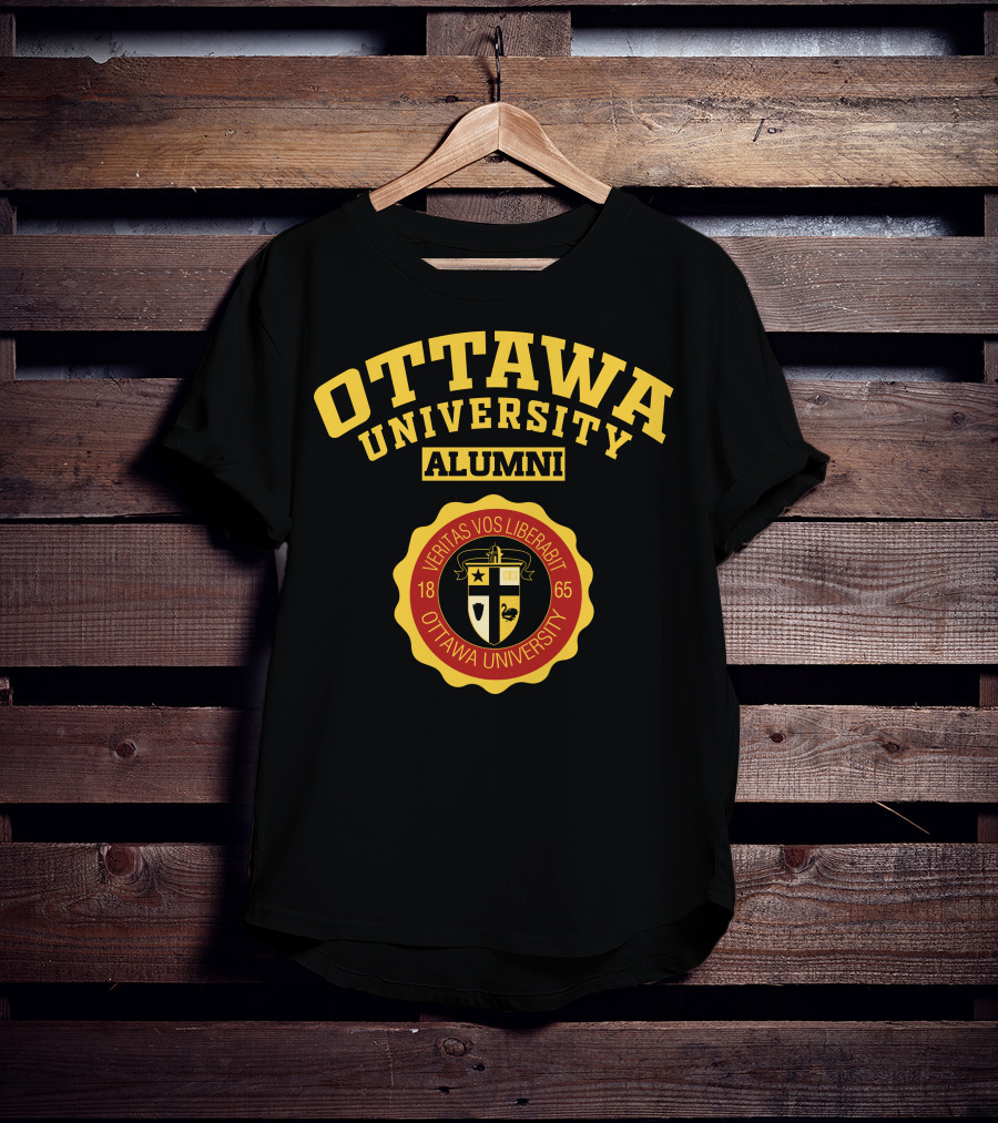 Ottawa University Alumni Veritas Vos Liberabit 1865 T-Shirt