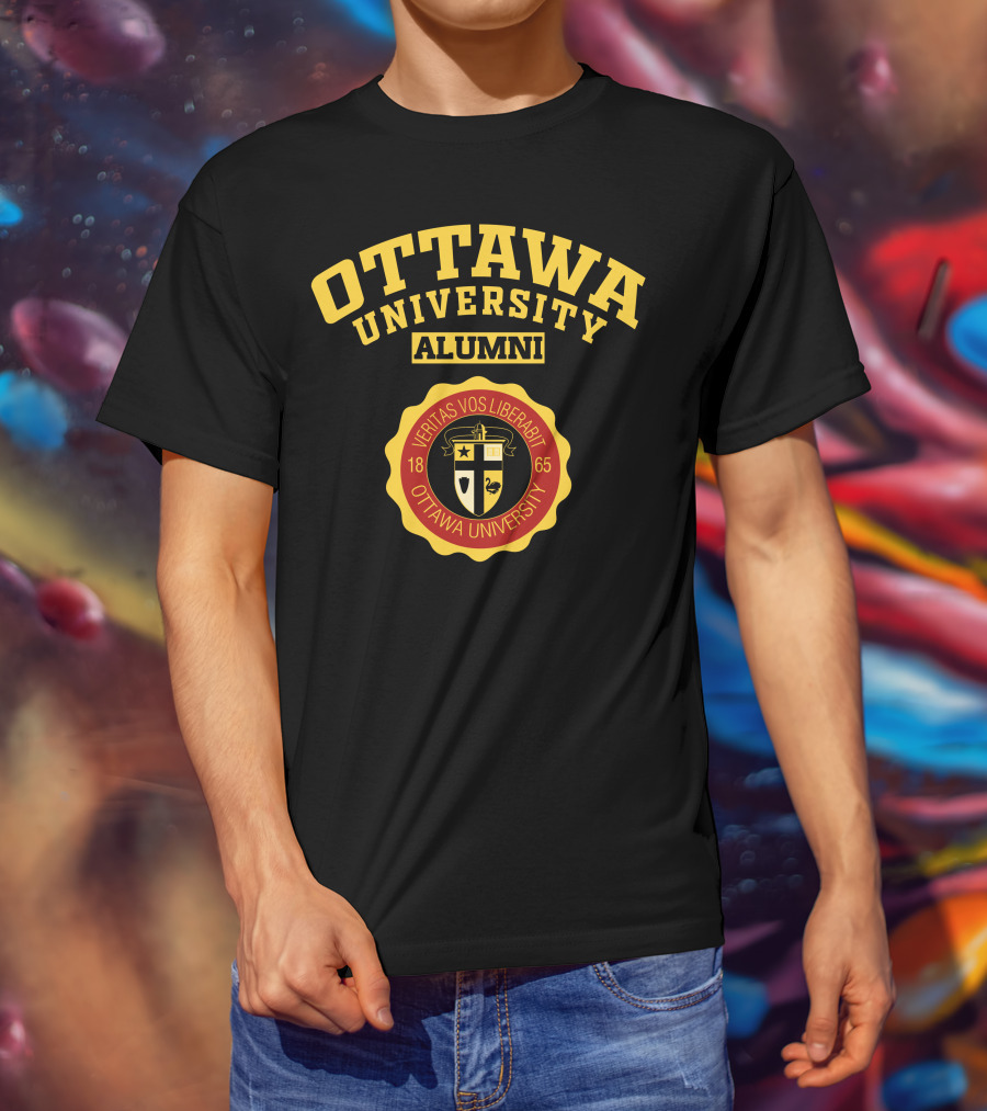 Ottawa University Alumni Veritas Vos Liberabit 1865 T-Shirt