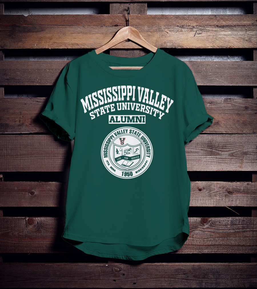 Mississippi Valley State University Alumni 1950 Live For Service T-Shirt